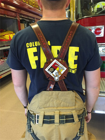 Leather Turnout Gear Suspenders